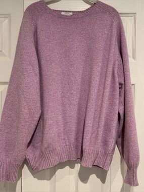 de Lisi Cozy Lilac Crewneck Sweater cashmere size XL